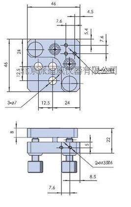 PQ220-5L 精密型手動傾斜臺（雙軸）