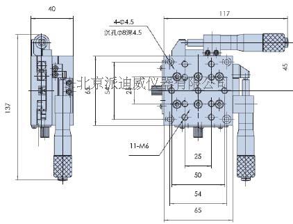 實驗室精密手動多維組合臺：PH-211H 自行搭配 購買前請咨詢賣家