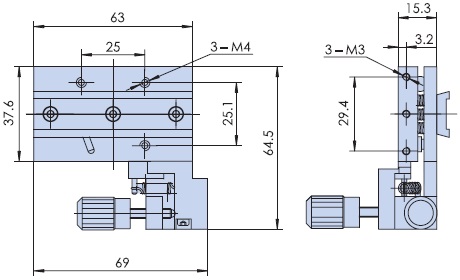 PT-GX1025光纖專(zhuān)用滑臺(tái)