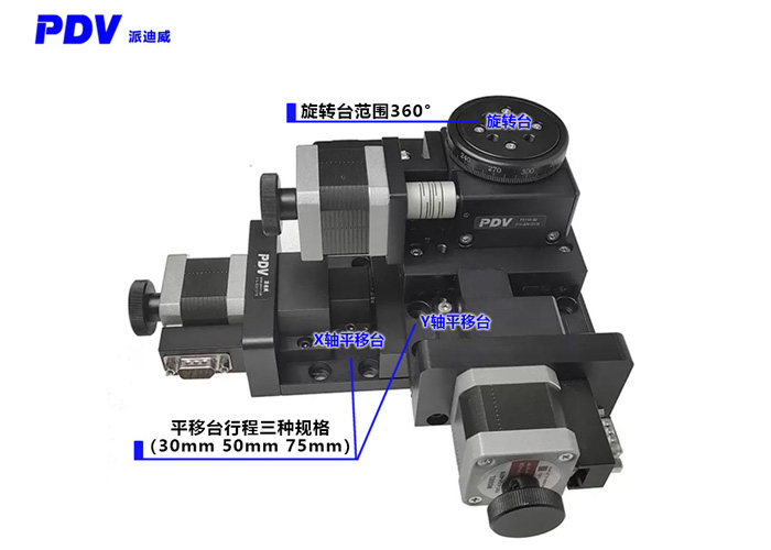 三維組合臺高精度位移臺電動平移滑臺電動旋轉(zhuǎn)臺